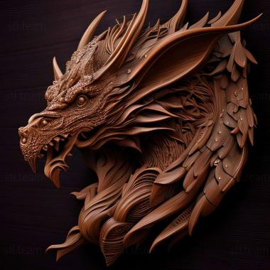 3D model dragon head (STL)